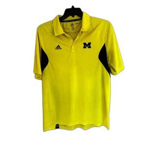 Adidas Michigan Wolverines Climalite Adizero Golf Polo - Men's Large